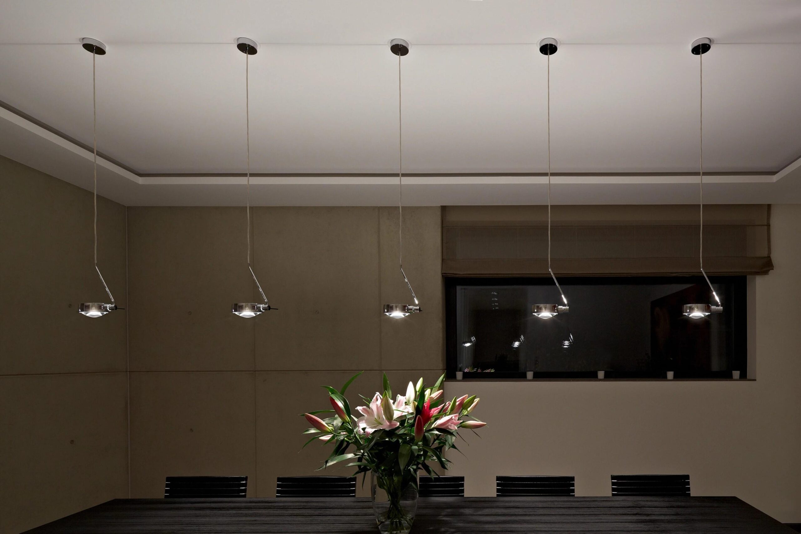 Chrome Drop pendant light