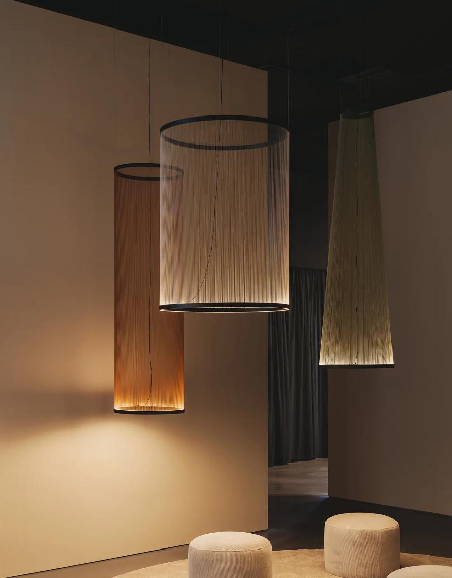 Pleated Column pendant light
