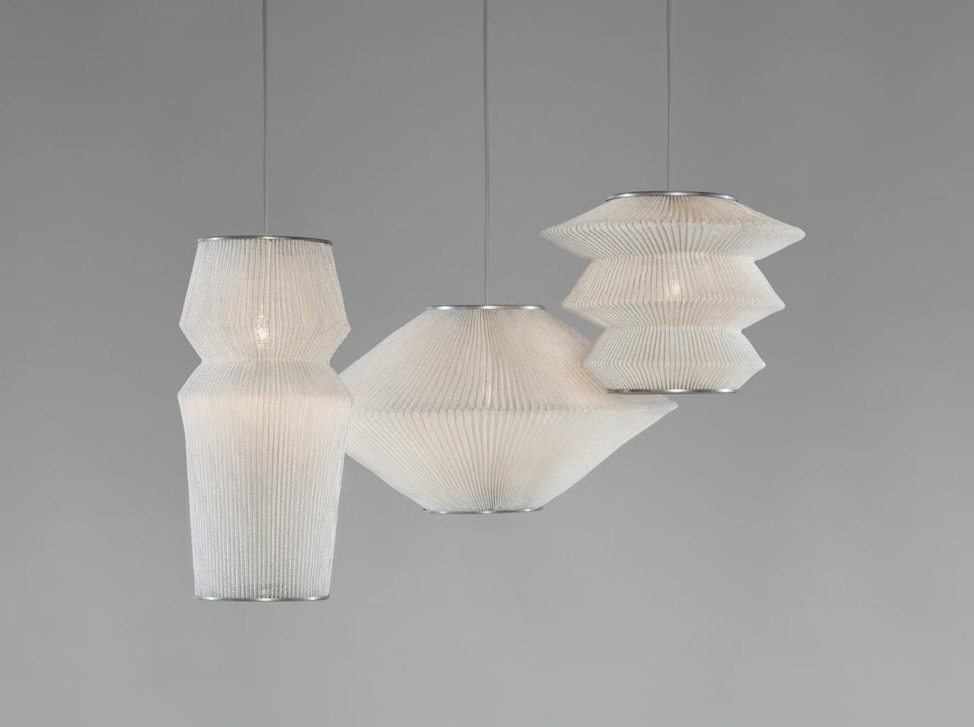 Sculpted Pleat pendant light