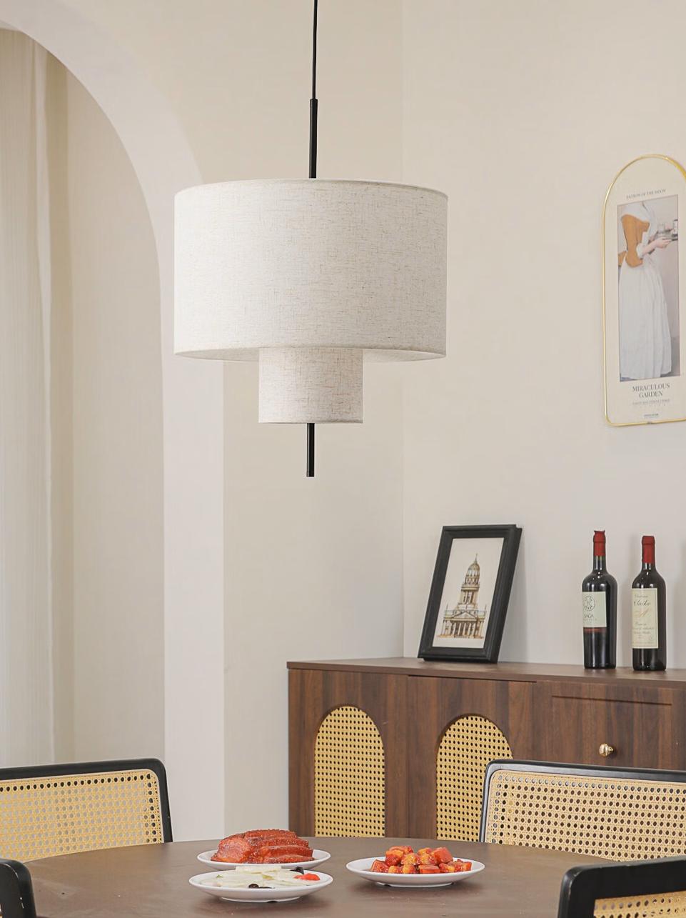 Layered Drum pendant light