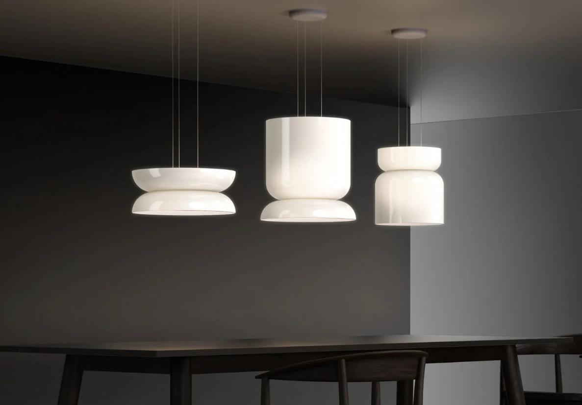 Sculpted Cylinder pendant light