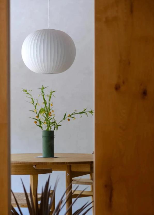 Ribbed Sphere pendant light