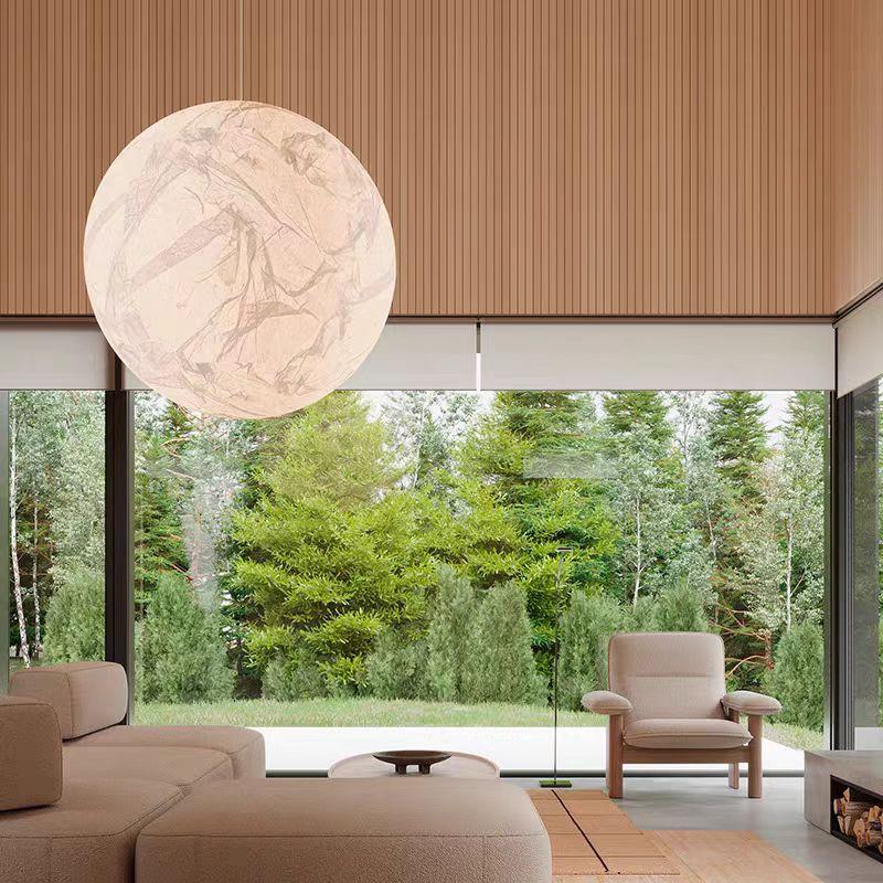 Veined Globe pendant light