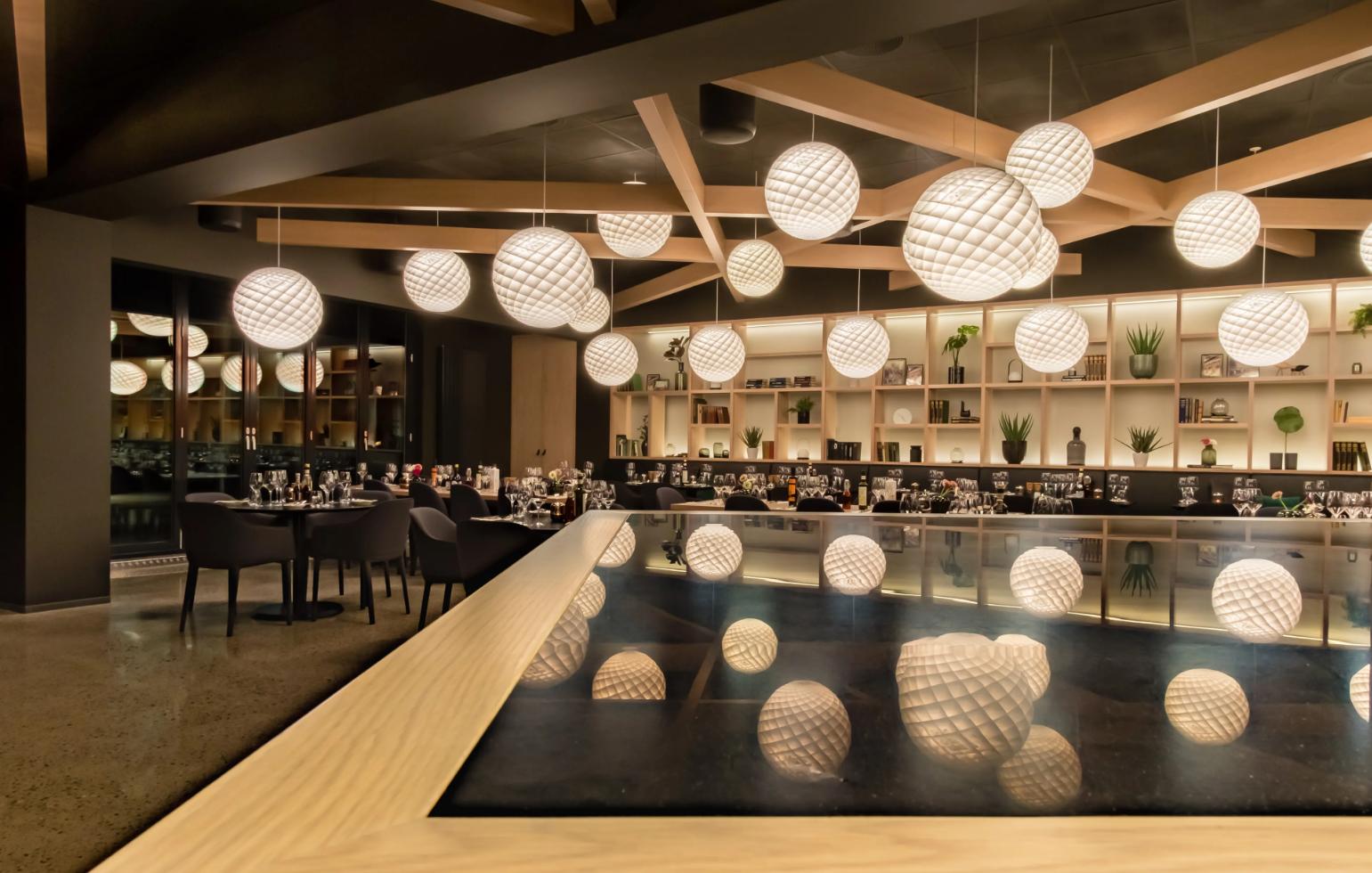 Lattice Globe pendant light