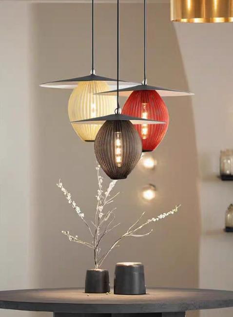 Pleated Lantern pendant light