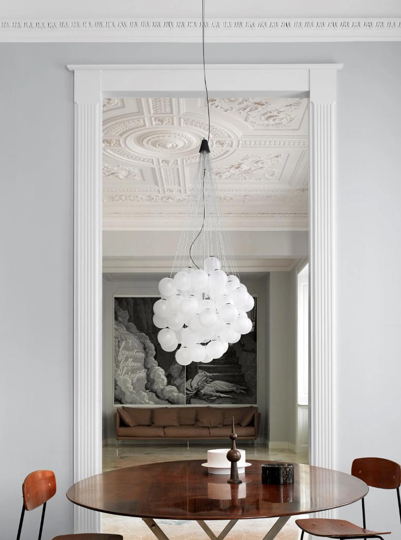 White Cluster pendant light