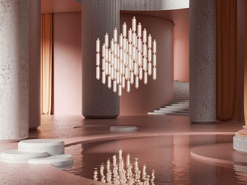 Vertical Cascade pendant light