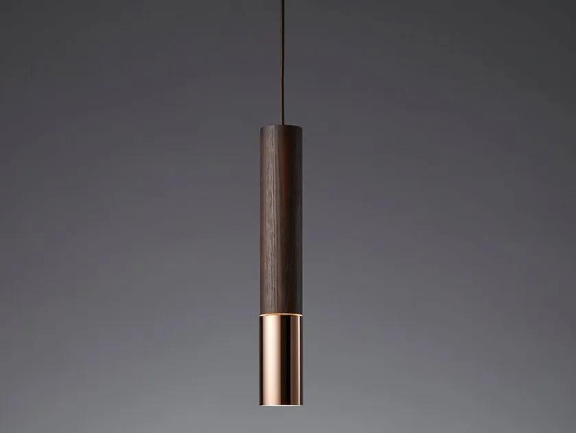 Wood Column pendant light