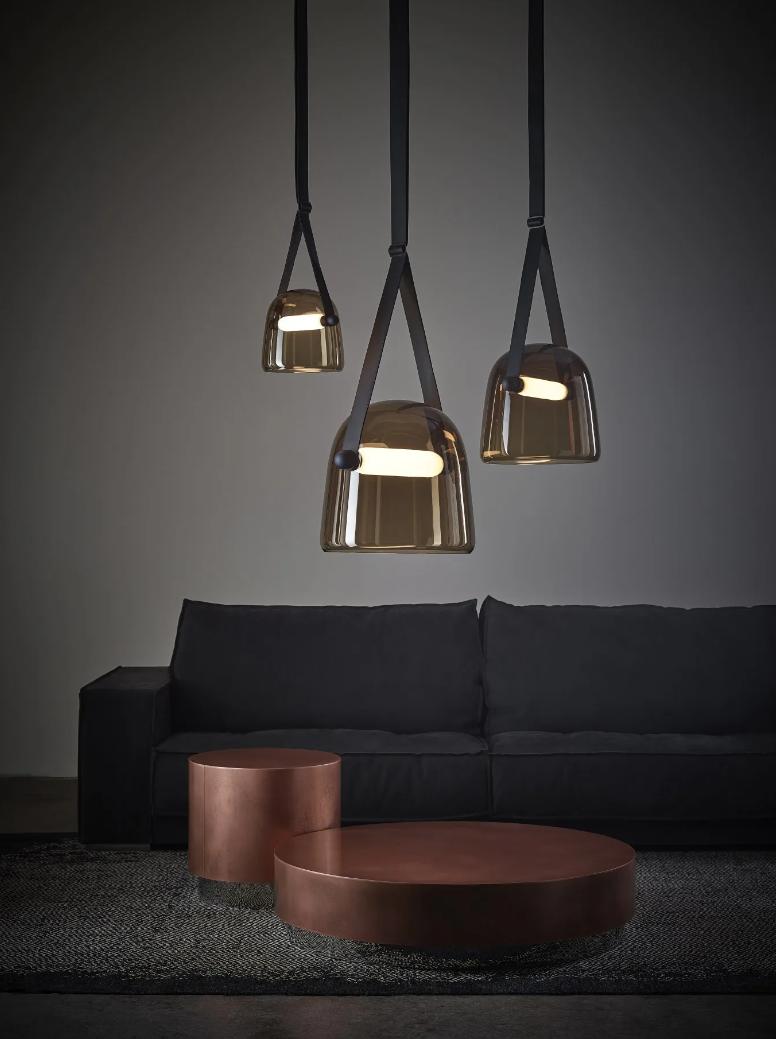Strapped Bell pendant light
