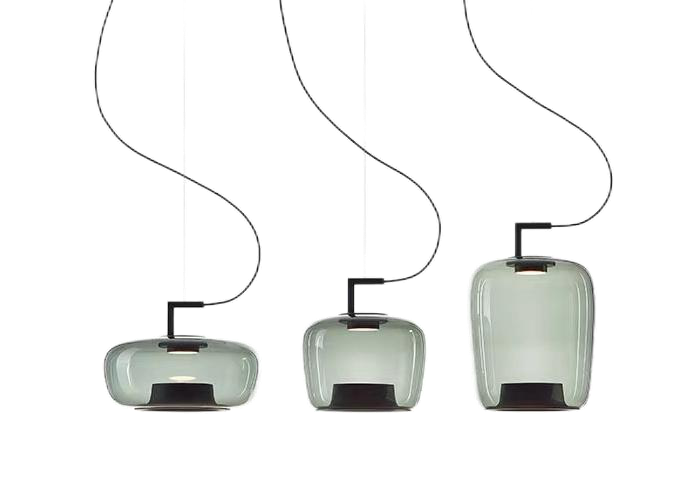 Rounded Glass pendant light
