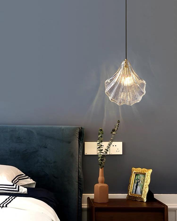 Ruffled Glass pendant light
