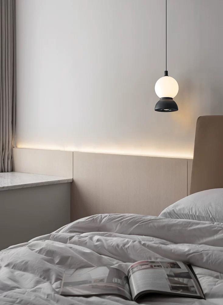Bedside Opal pendant light
