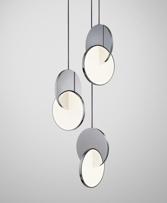 Angled Disc pendant light