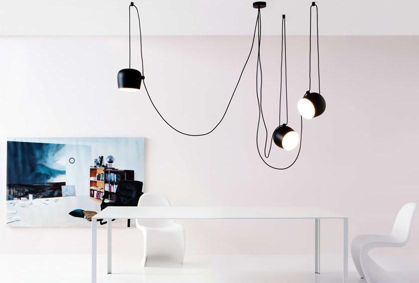 Draped Orbs pendant light