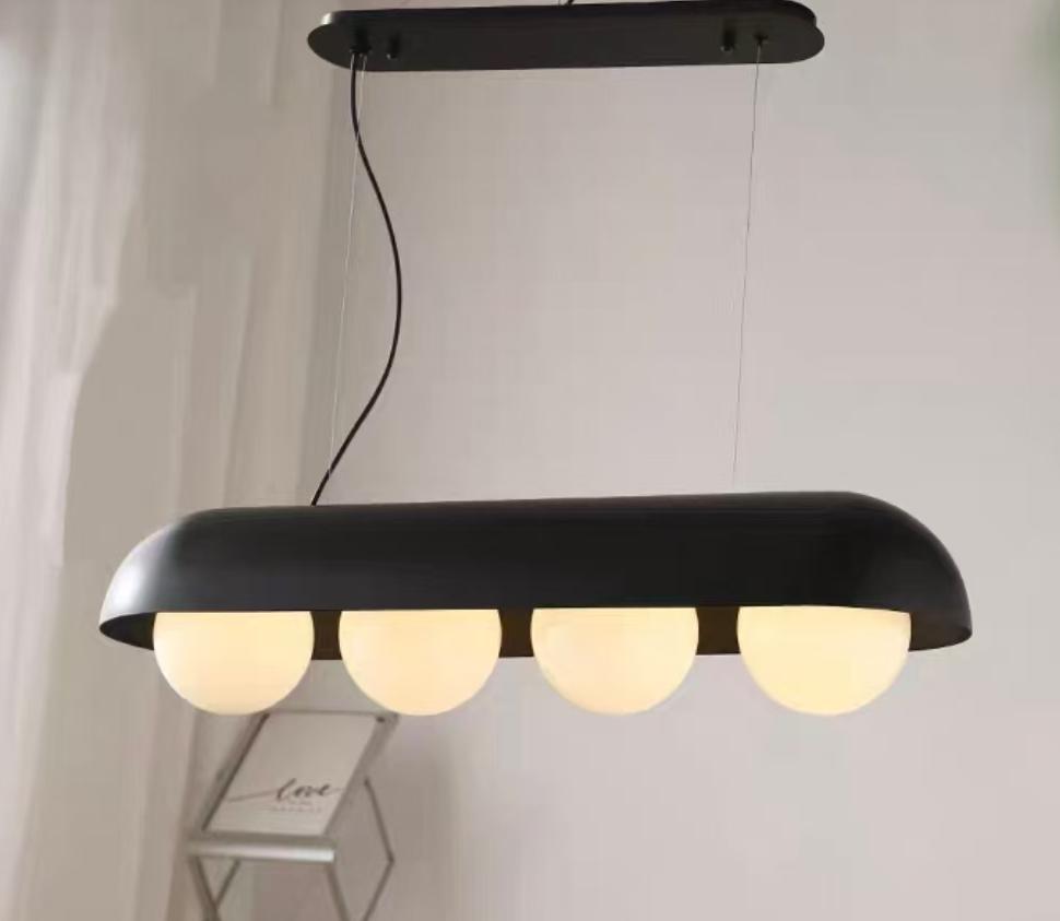 Four Globe Beam pendant light