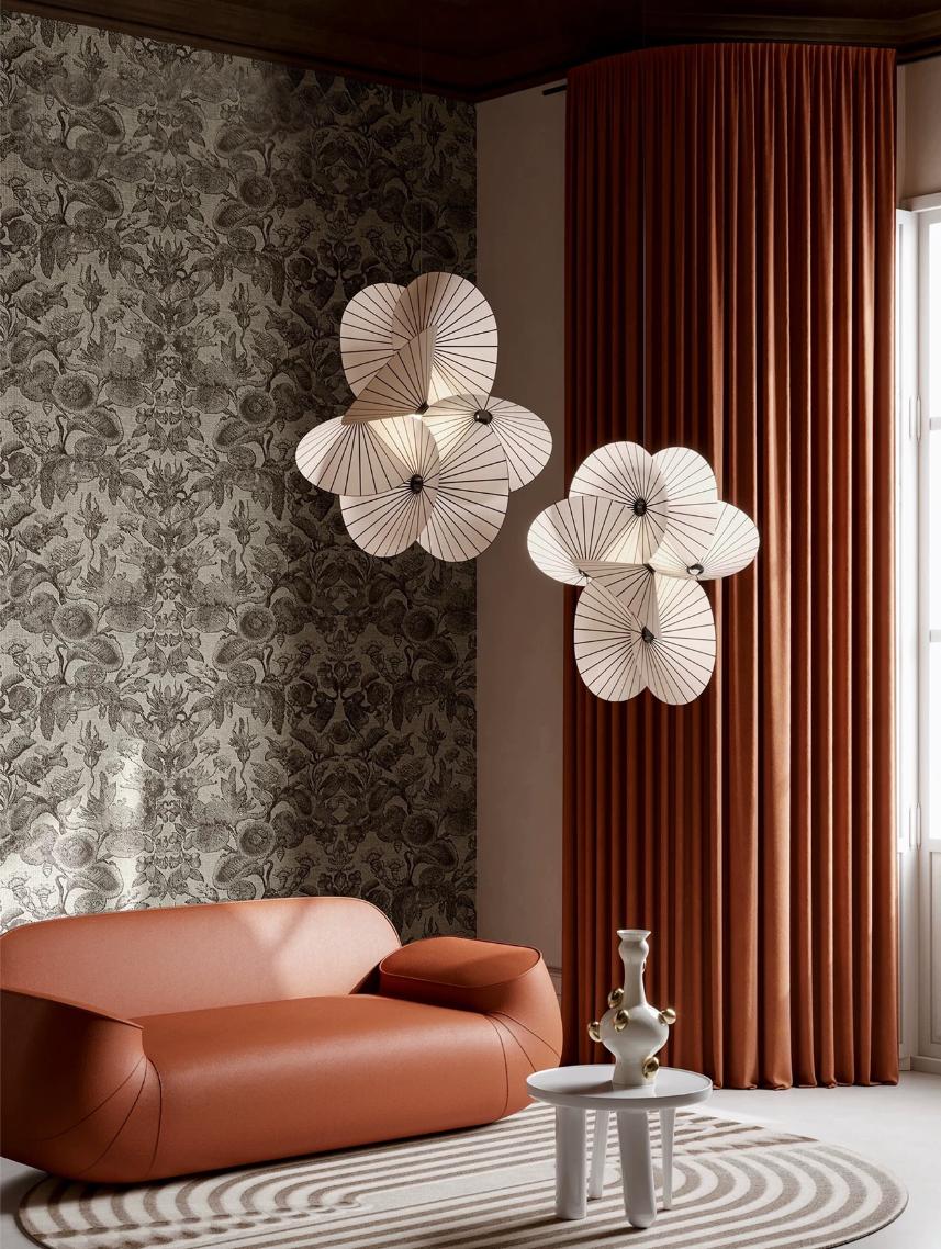 Pleated Blossom pendant light