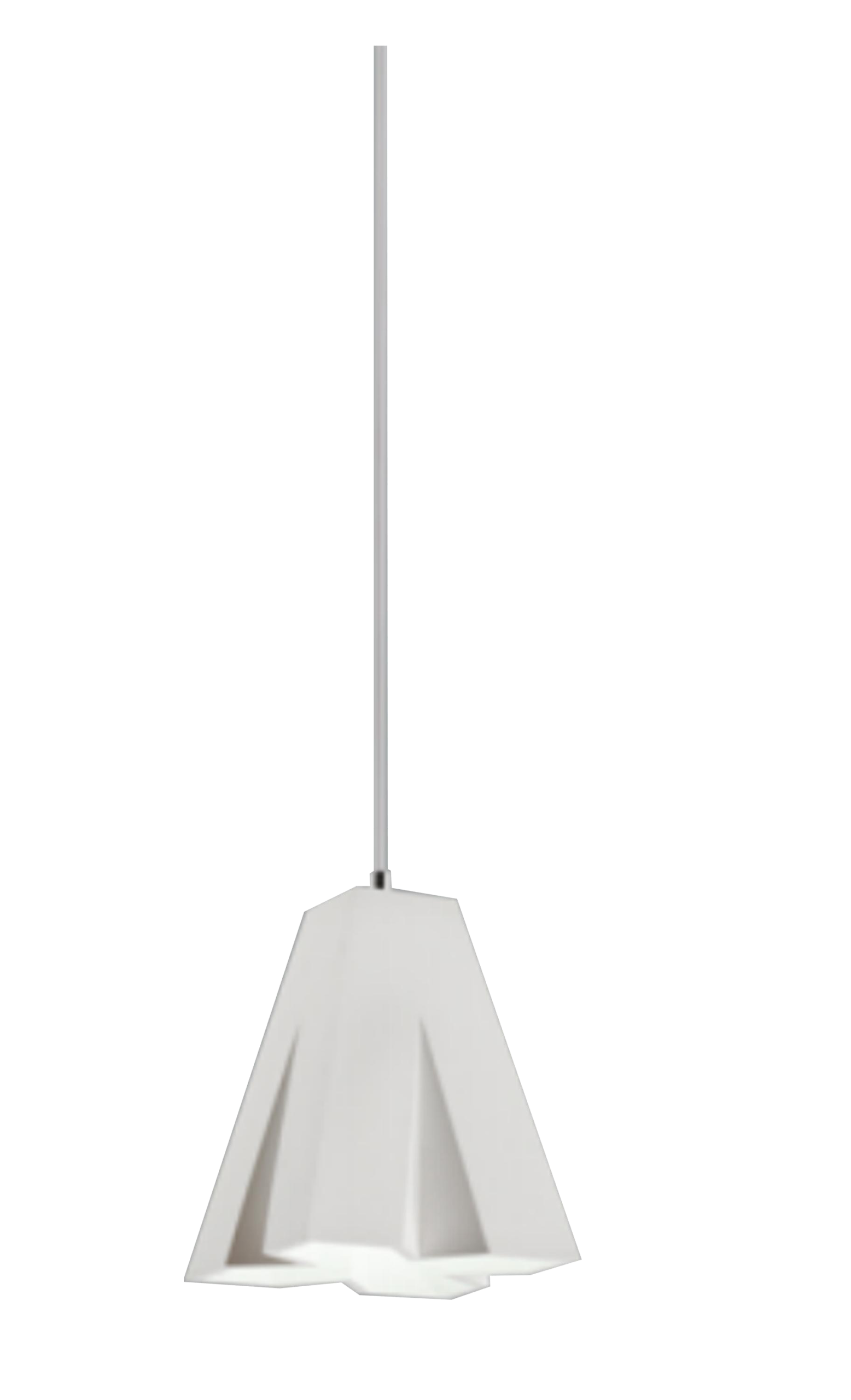 Faceted Cone pendant light
