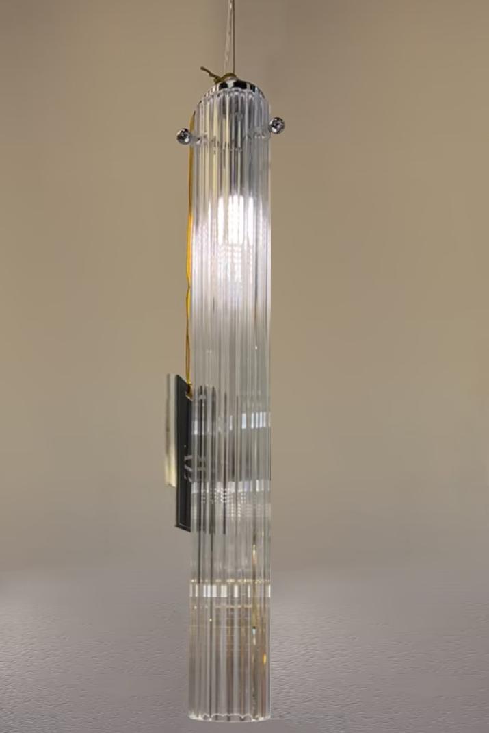 Fluted Column pendant light